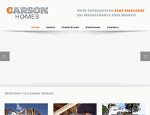 Tablet Screenshot of carson-homes.com